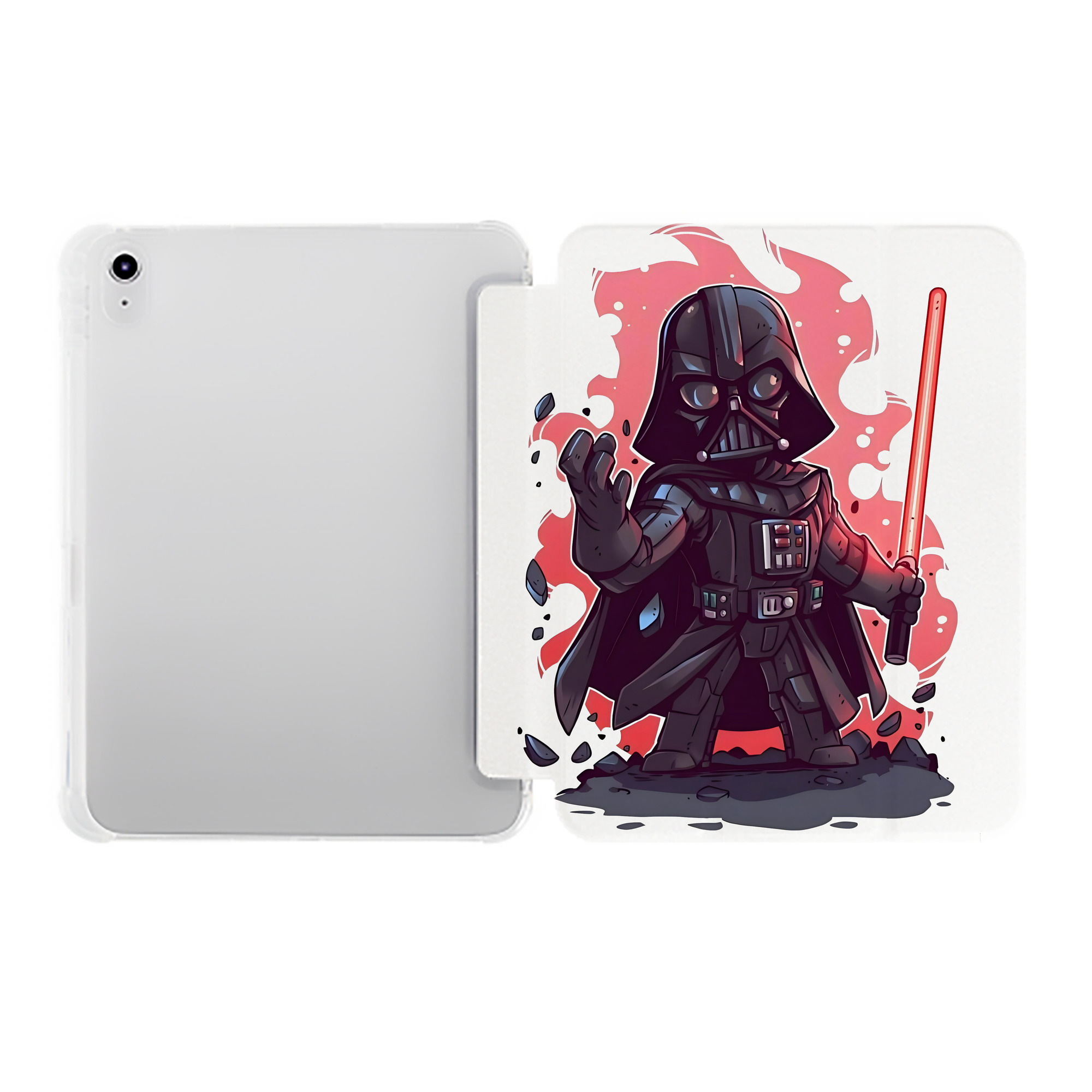 （画像用） スター・ウォーズ Star Wars IPad ケース ペン収納付き 三つ折りスタンド PUレザー×シリコン 対応機種9.5/10.5/10.9インチ